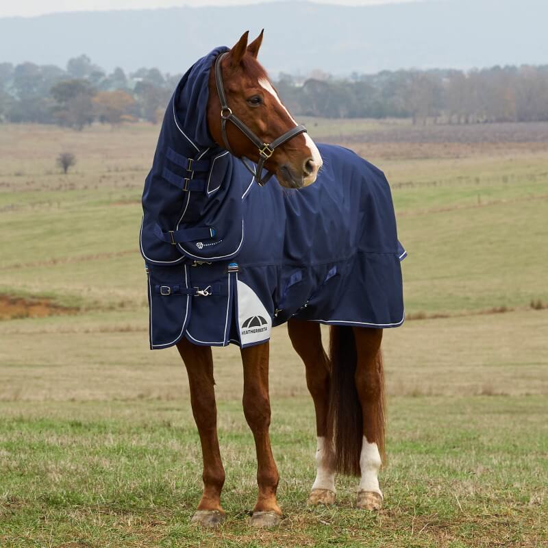 Weatherbeeta Comfitec Ultra Turnout Rug Detach-A-Neck Heavy Weight 360G Navy