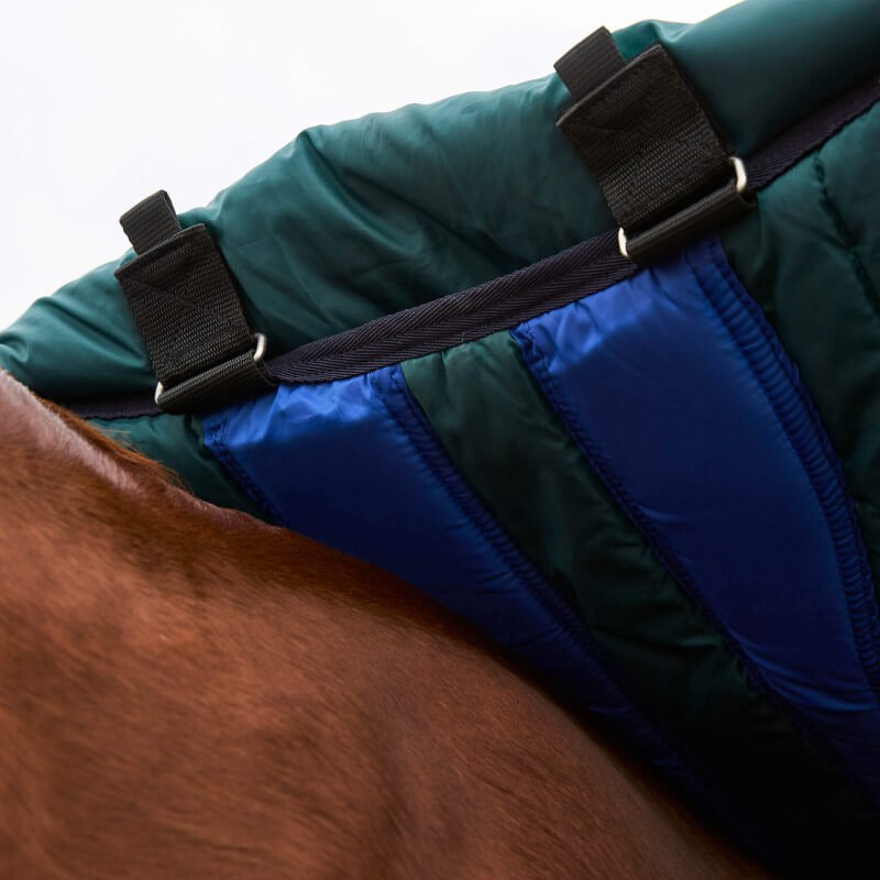 Weatherbeeta Comfitec Plus Dynamic Turnout Rug Detach-A-Neck Heavy Weight 360G Forest Green/Navy