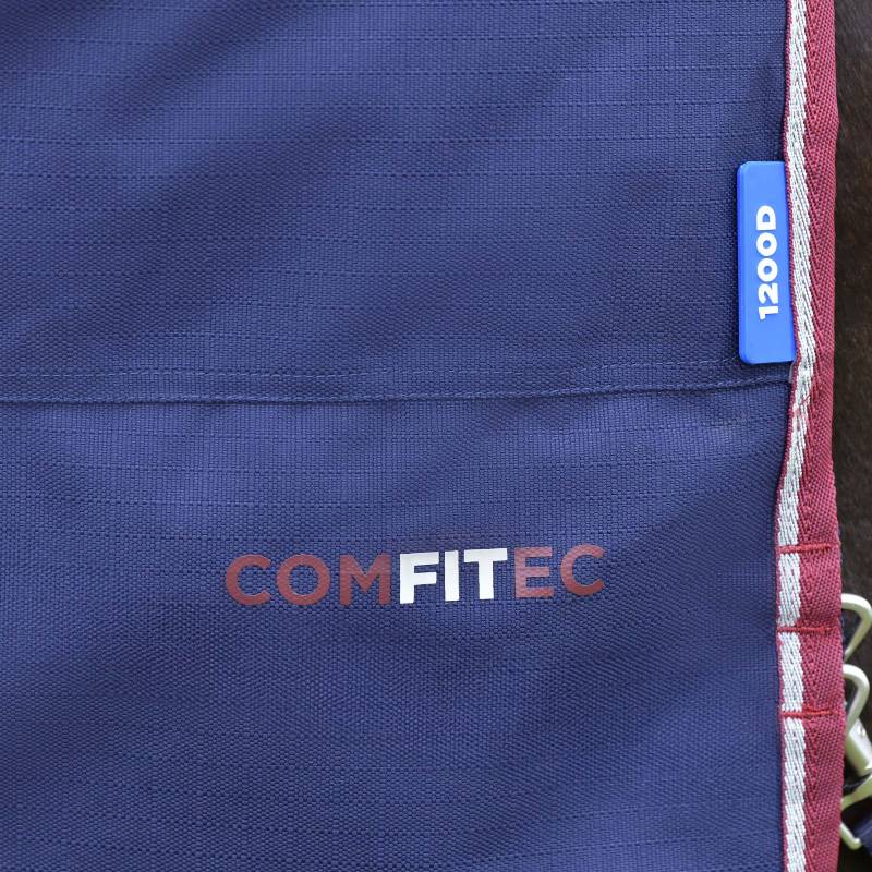 Weatherbeeta Comfitec Essential Combo Neck Turnout Rug Medium Weight 220g Navy/Burgundy