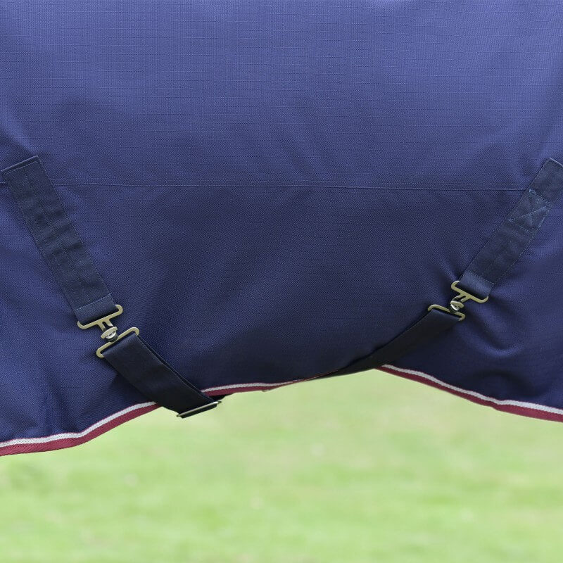 Weatherbeeta Comfitec Essential Turnout Rug Standard Neck Heavy Weight 360G Navy/Burgundy