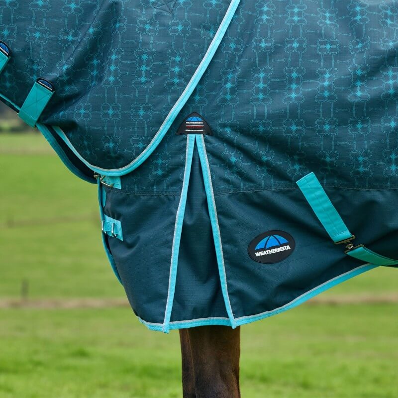 Weatherbeeta Comfitec Limited Edition Turnout Rug Detach-A-Neck Medium Weight 220G Geometric Bit Print