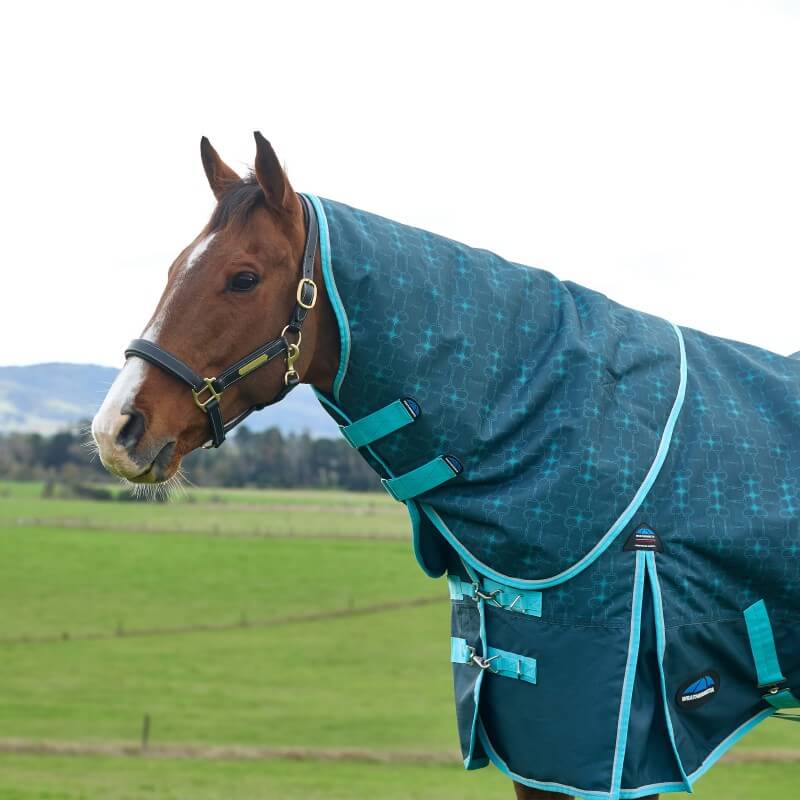 Weatherbeeta Comfitec Limited Edition Turnout Rug Detach-A-Neck Medium Weight 220G Geometric Bit Print