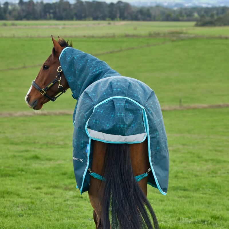 Weatherbeeta Comfitec Limited Edition Turnout Rug Detach-A-Neck Medium Weight 220G Geometric Bit Print