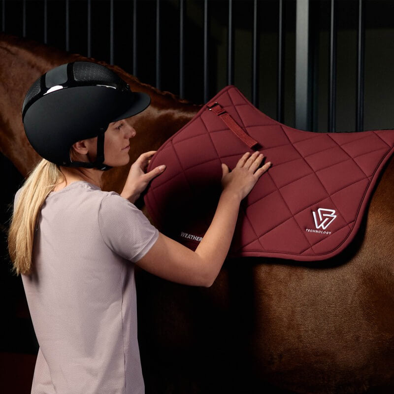 Weatherbeeta Softshell Pro 3D Air-Tec All Purpose Saddle Pad Burgundy