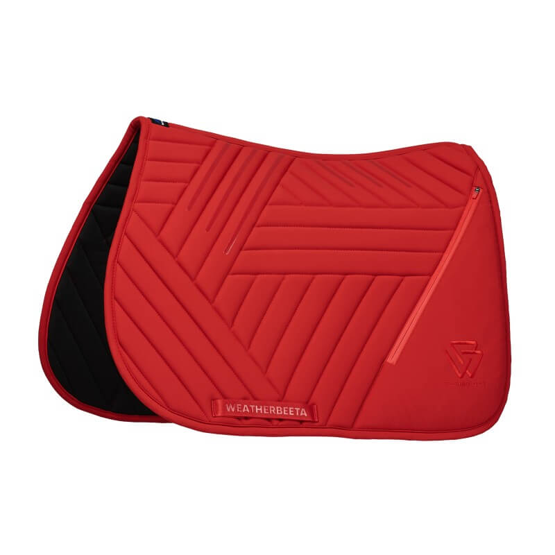 Weatherbeeta Softshell Pro Grip Euro Jump Saddle Pad Red