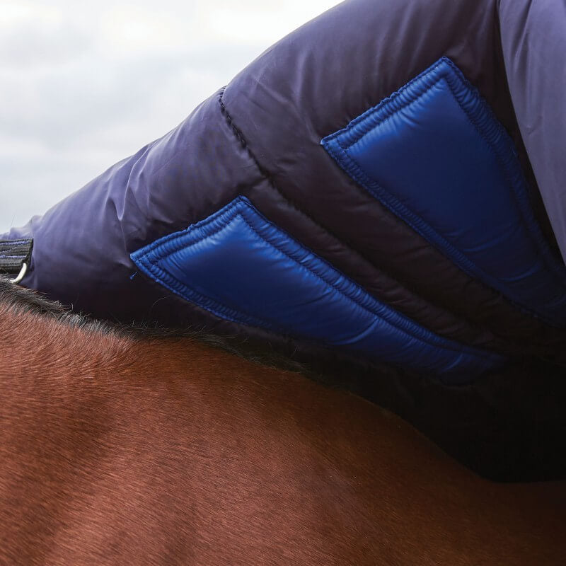 Weatherbeeta Comfitec Plus Dynamic Turnout Rug High Neck Light Weight 0G Navy/Forest Green