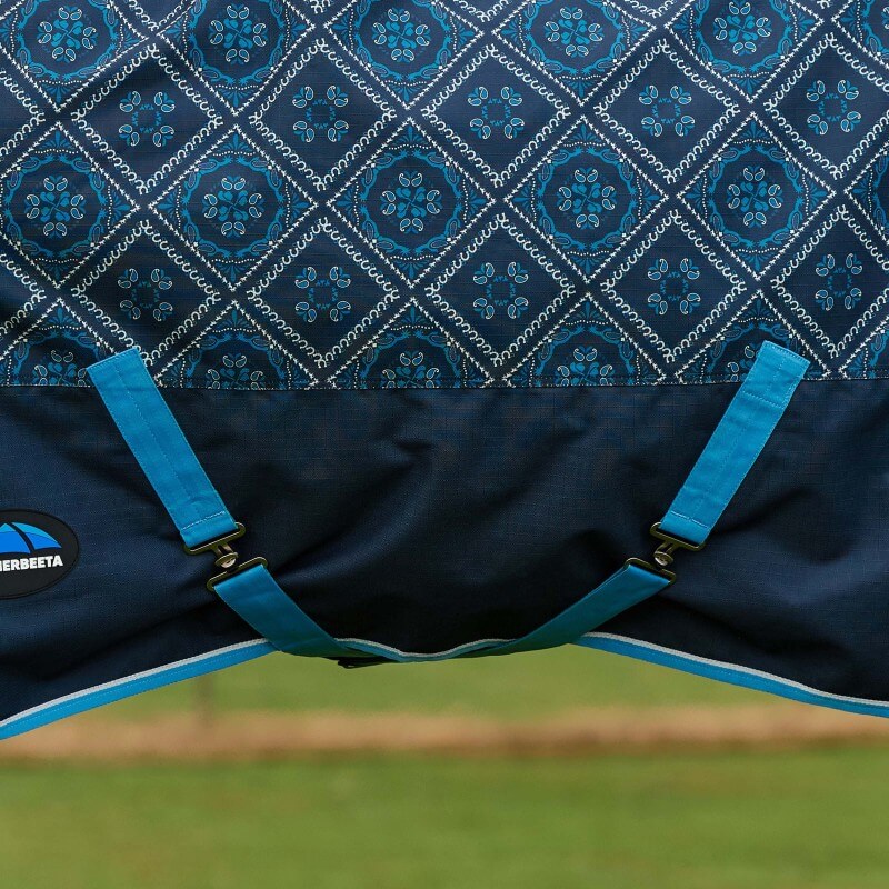 Weatherbeeta Comfitec Heritage Turnout Rug Detach-A-Neck Medium Weight 220G Paisley Print