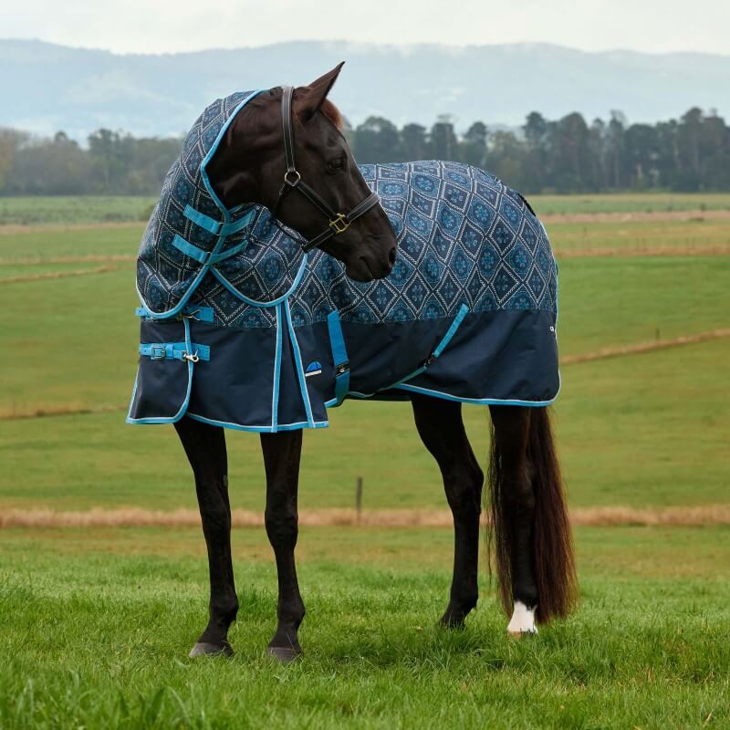 Weatherbeeta Comfitec Heritage Turnout Rug Detach-A-Neck Medium Weight 220G Paisley Print
