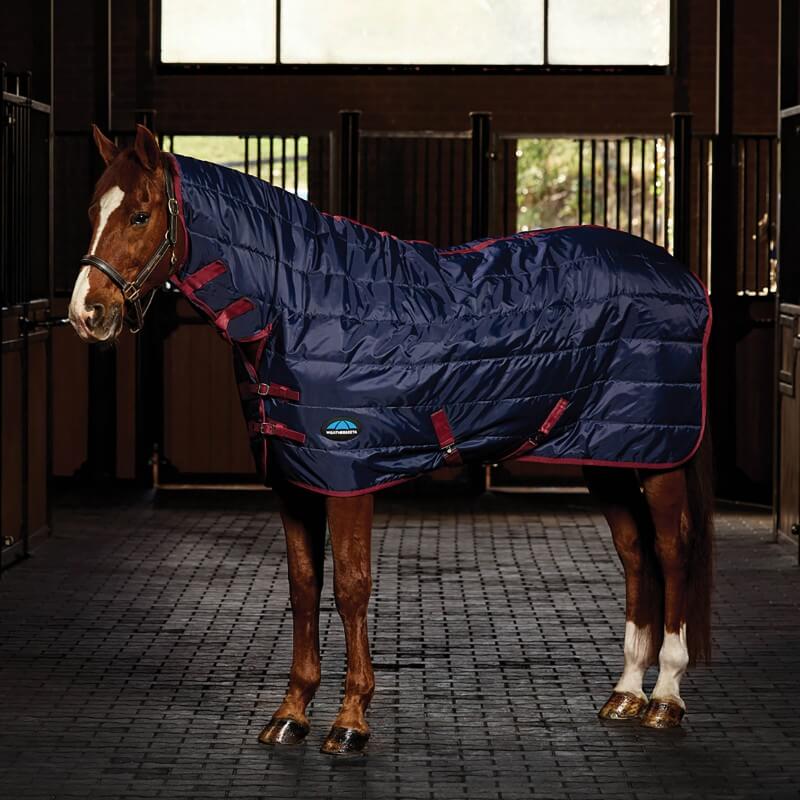 Weatherbeeta Stable Rug Combo Medium Light Weight 100G Navy/Burgundy