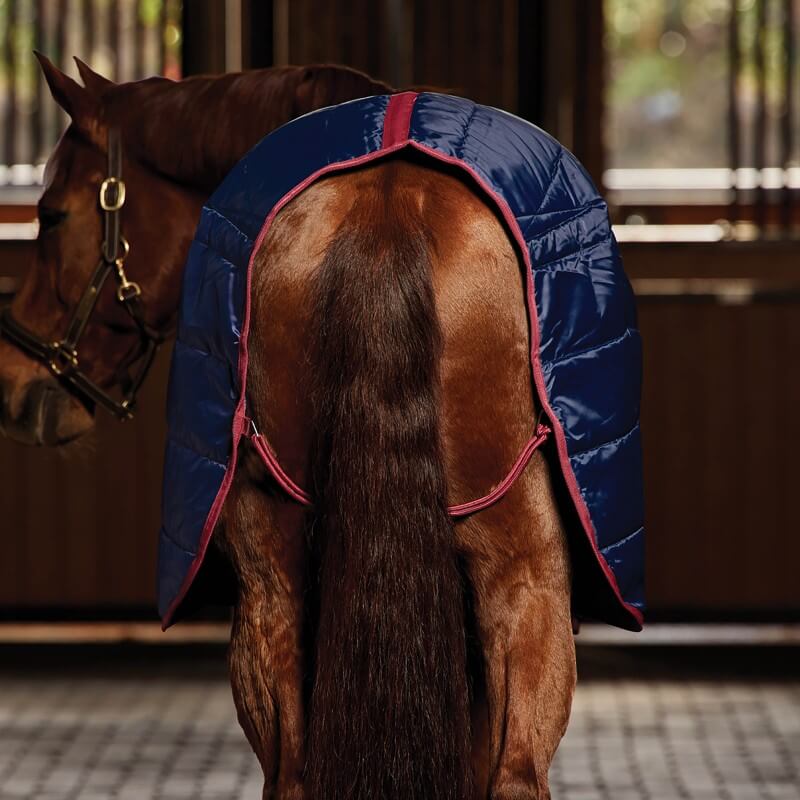 Weatherbeeta Stable Rug Standard Neck Heavy Weight 360G Navy/Burgundy