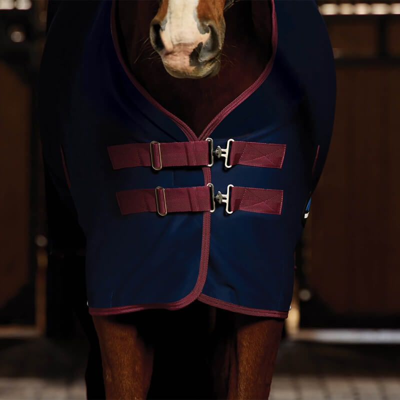 Weatherbeeta Regal Show Sheet Standard Neck Navy/Burgundy