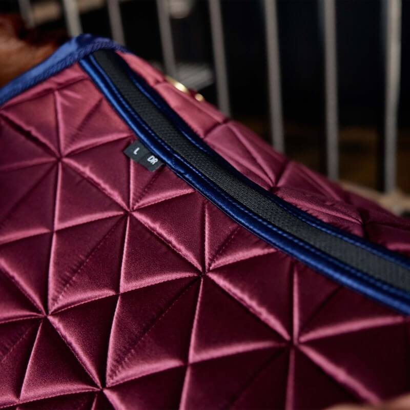 Weatherbeeta Satin Pro Air-Tec Dressage Saddle Pad Burgundy