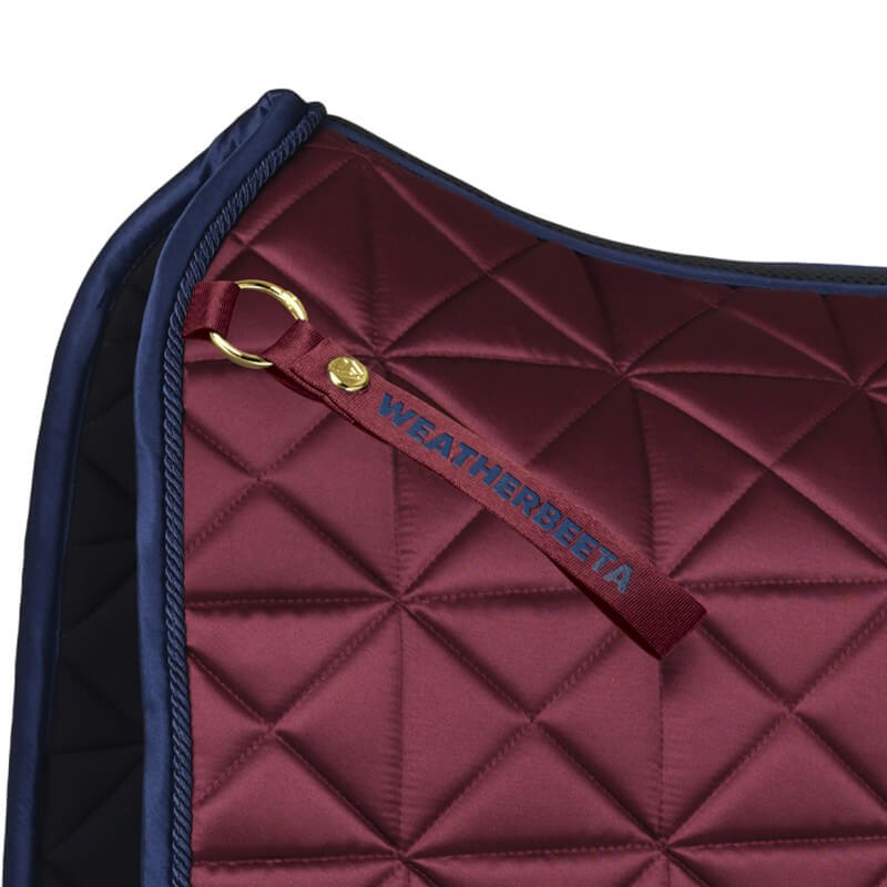 Weatherbeeta Satin Pro Air-Tec Dressage Saddle Pad Burgundy