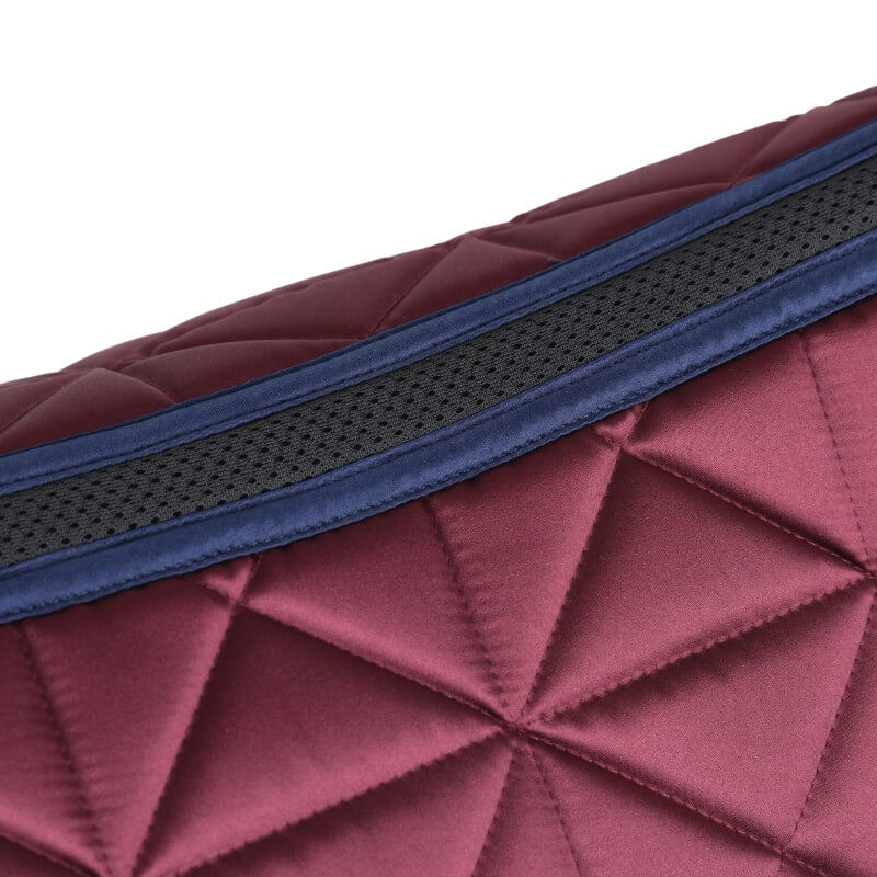 Weatherbeeta Satin Pro Air-Tec Dressage Saddle Pad Burgundy