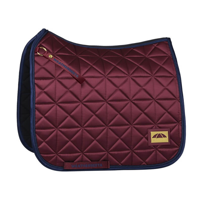 Weatherbeeta Satin Pro Air-Tec Dressage Saddle Pad Burgundy