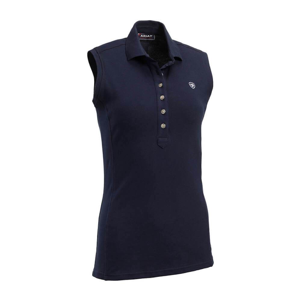 Ariat Prix 2.0 Sleeveless Polo Navy