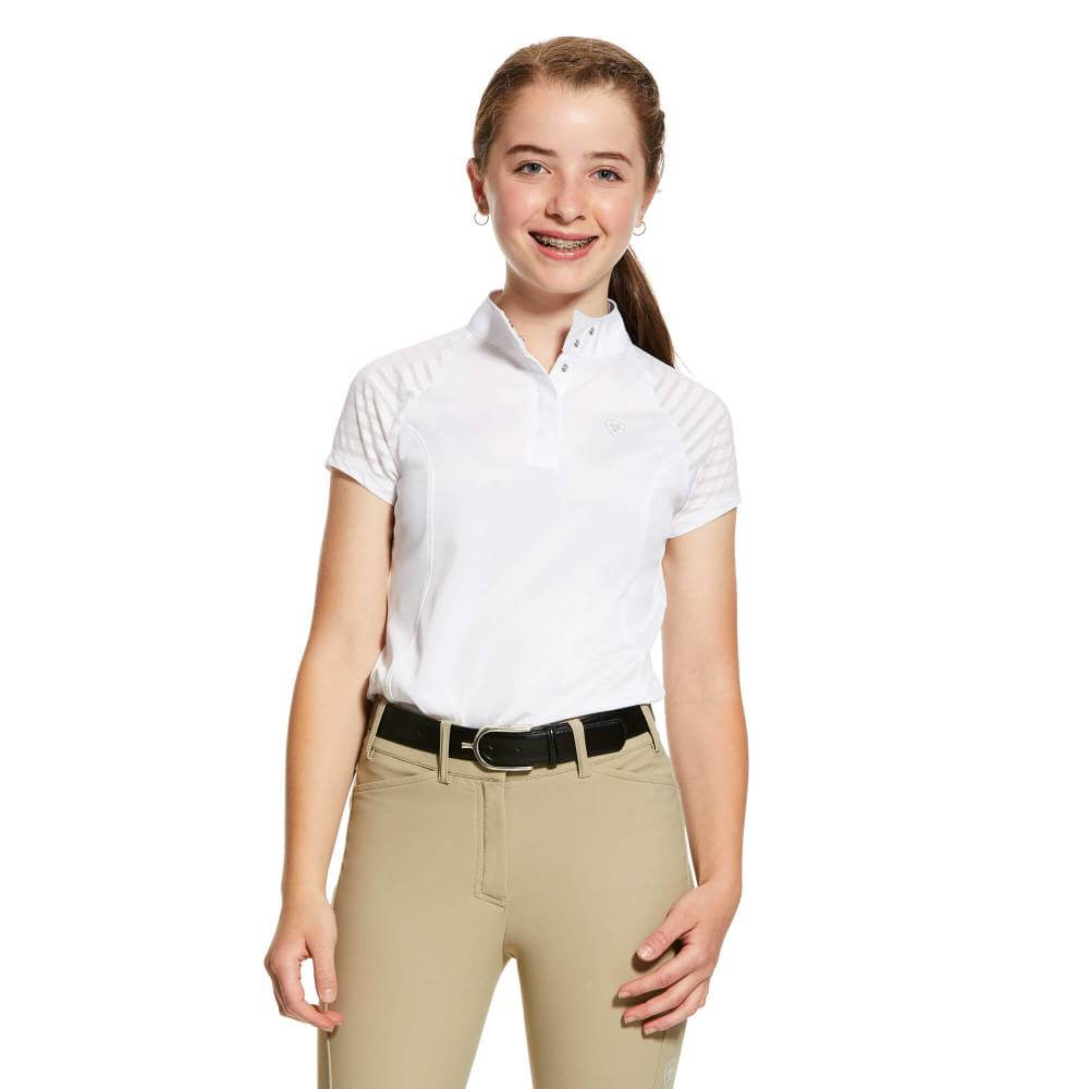 Ariat Youth Aptos Vent Show Shirt White