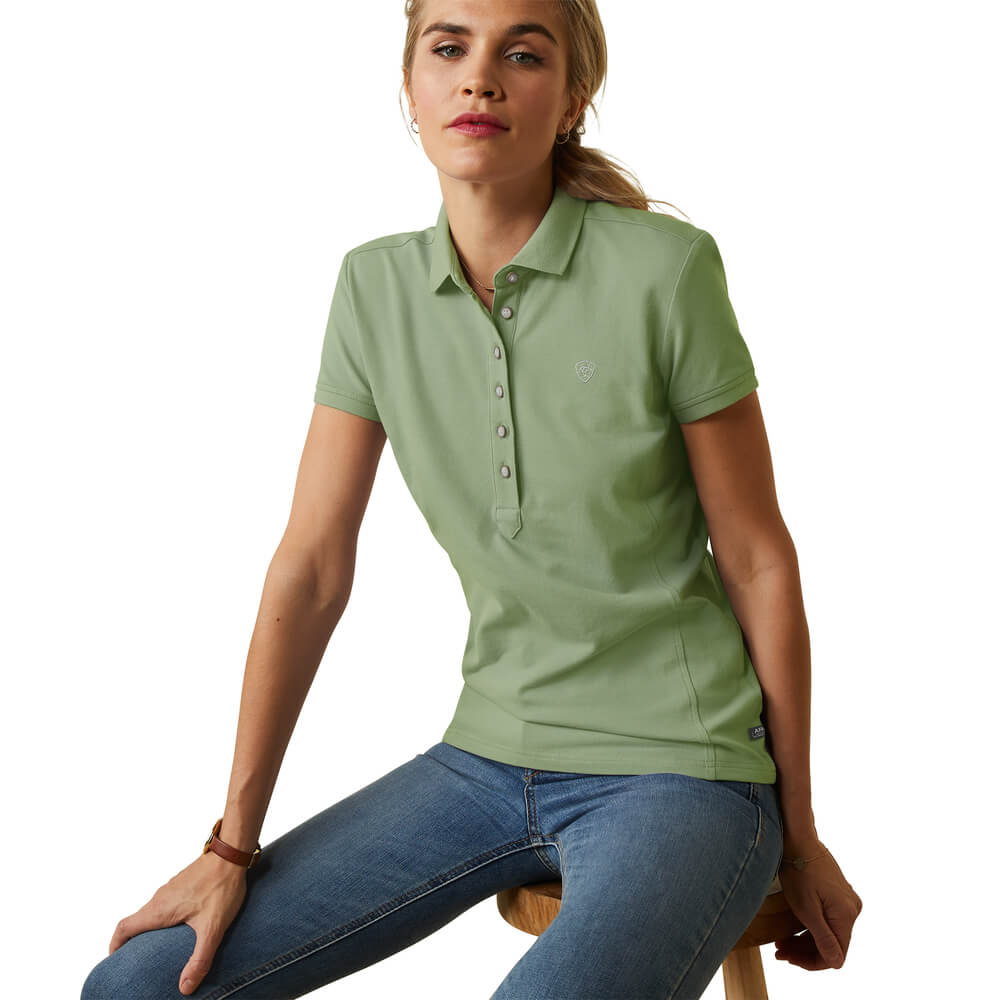 Ariat Womens Prix 2.0 Polo Basil