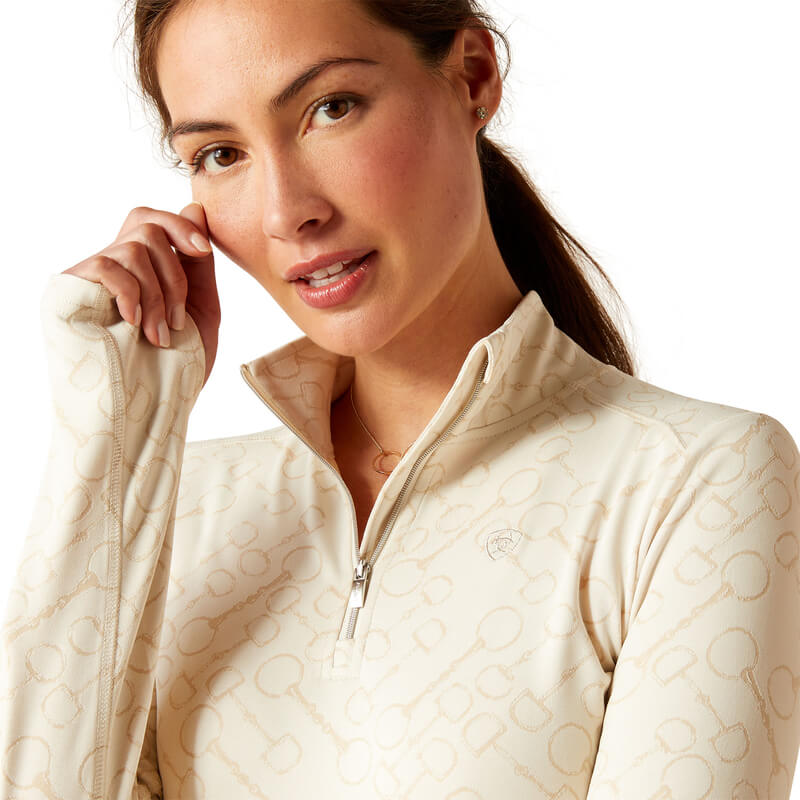 Ariat Womens Prophecy 1/4 Zip Petrified Oak