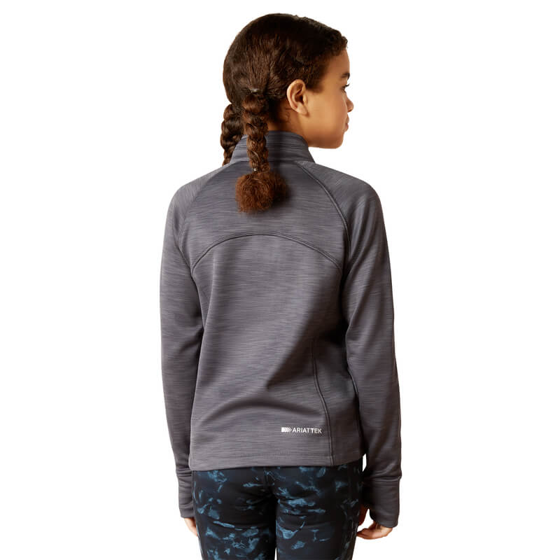 Ariat TEK Youth Team 1/2 Zip Sweatshirt Ebony Grey