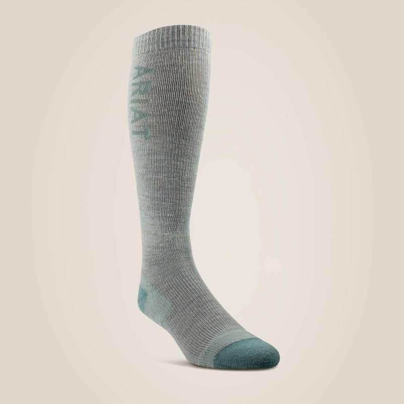 Ariat Unisex Ariattek Thaw Merino Socks Heather Grey/Artic XS