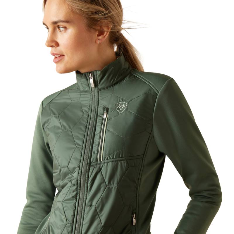 Ariat Womens Fusion Insulated Jacket Duck Green-Pet n Pony-Ariat