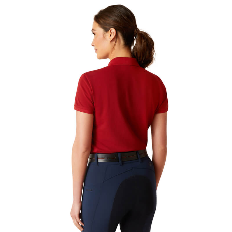 Ariat Womens Prix 2.0 Polo Sun-Dried Tomato