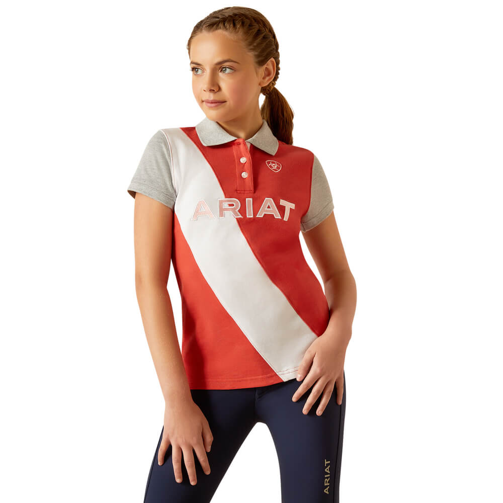 Ariat Youth Taryn SS Polo Baked Apple