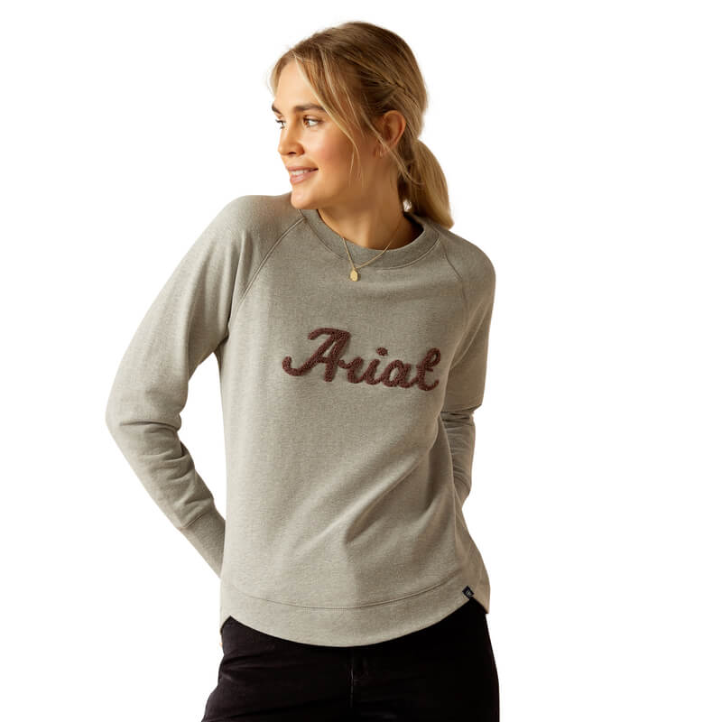 Ariat Womens Benicia Sweatshirt Heather Grey