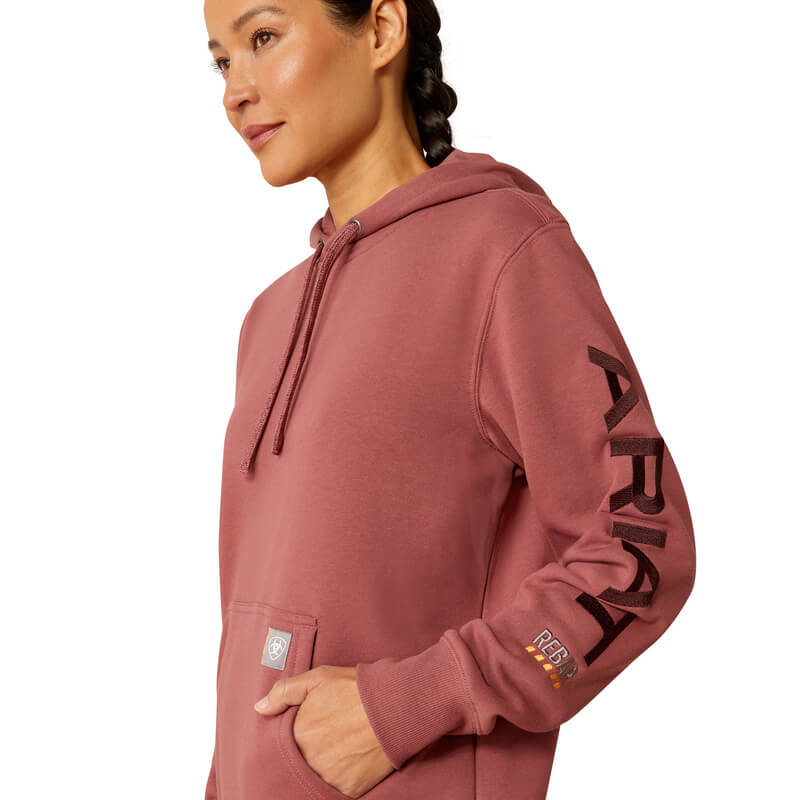 Ariat Rebar Graphic Hoodie Roan Rouge