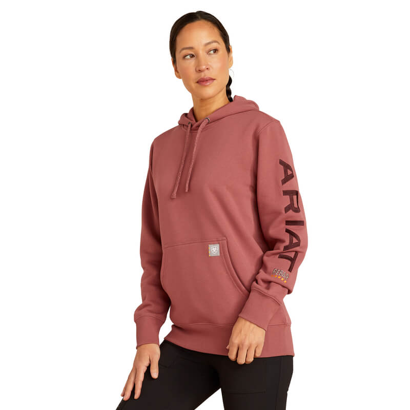 Ariat Rebar Graphic Hoodie Roan Rouge