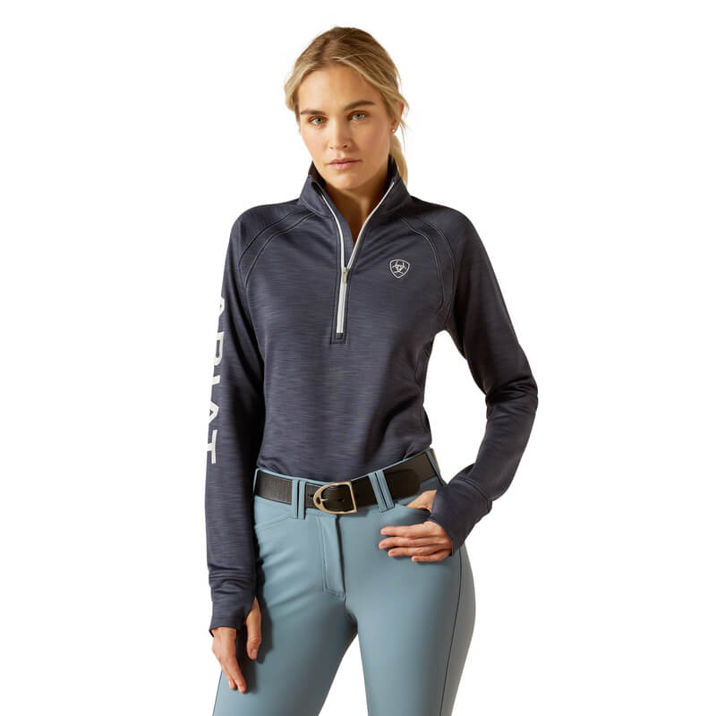 Ariat Tek Team ½ Zip Sweatshirt Ombre Blue Heather-Pet n Pony-Ariat