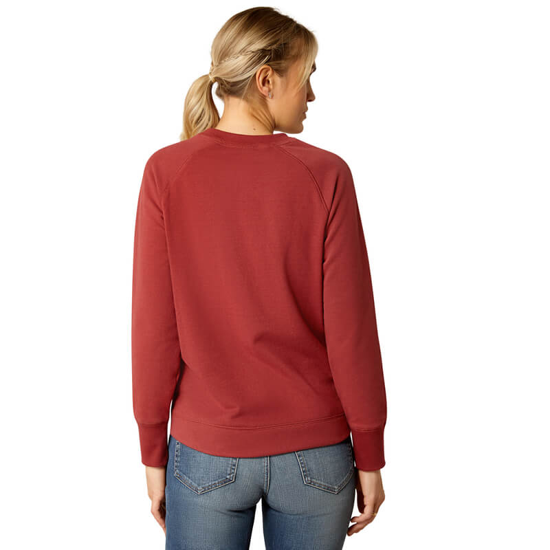 Ariat Womens Benicia Sweatshirt Burnt Russet