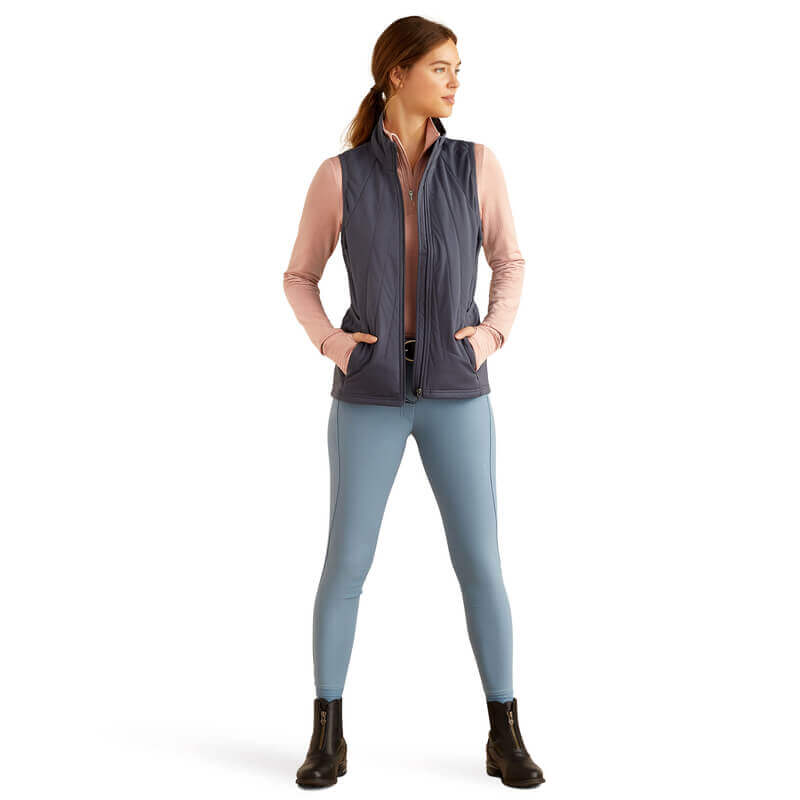 Ariat Womens Venture Full Zip Gilet Ombre Blue