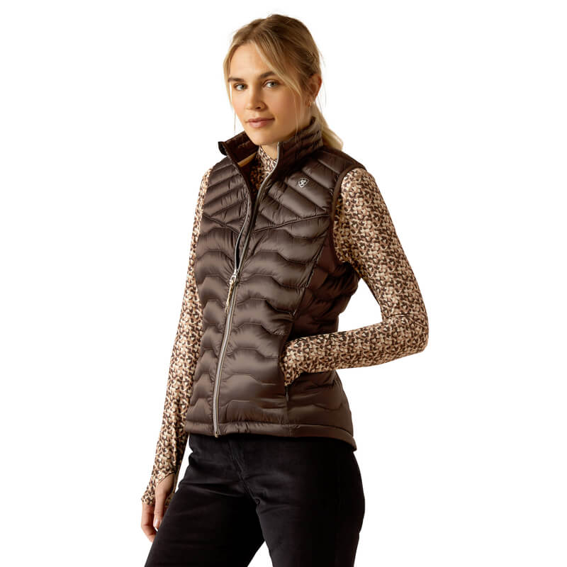 Ariat Womens Ideal Down Vest Mole Brown