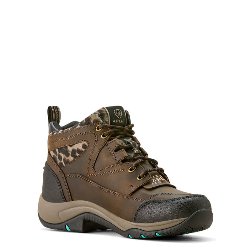 Ariat Womens Terrain Harper H2O Chocolate/Camo Leopard