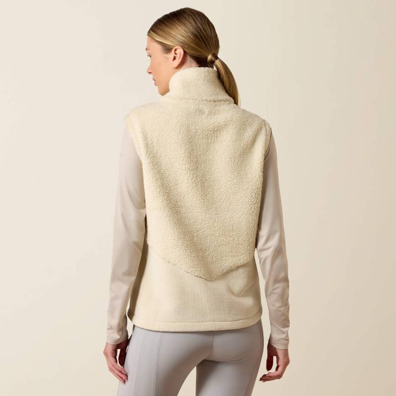 Ariat Womens Laviolette Full Zip Gilet Almond Milk
