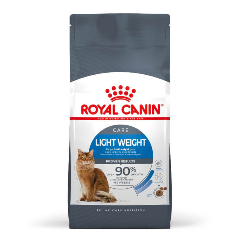 Royal Canin Light cat food for feline nutrition and weight management.