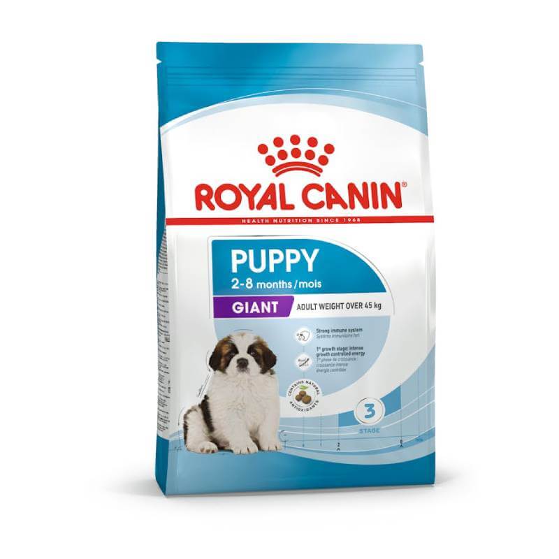 Royal Canin Giant Puppy, 15 kg, dry food for giant breed puppies aged 2-8 months.
