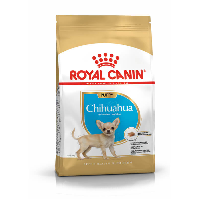 Royal Canin Chihuahua Puppy 1.5kg supports healthy immune development in puppies.