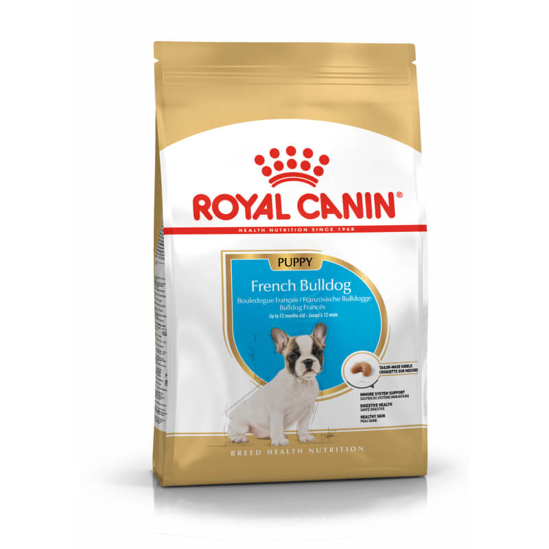 Royal Canin French Bulldog Puppy, breed-specific puppy food by Royal Canin for young dogs.