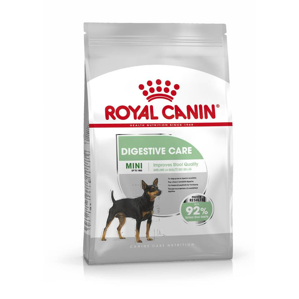Royal Canin Mini Digestive Care 3kg for small dogs with sensitive digestion.