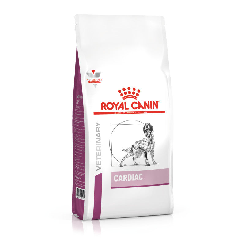 Royal Canin Veterinary Canine Cardiac bag with dog illustration on the front.