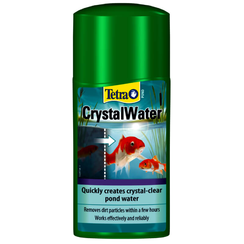 Tetra Pond Crystal Water 250ml clears cloudy water for a crystal clear aquarium.