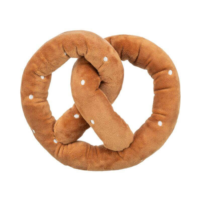 Trixie Oktoberfest Pretzel Large Plush Dog Toy—fun with a festive touch for your pup!.