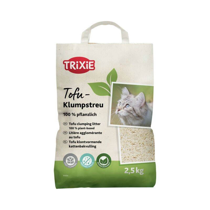 Bob Martin Trixie Tofu Clumping Cat Litter 2.5kg, plant-based formula for cats.