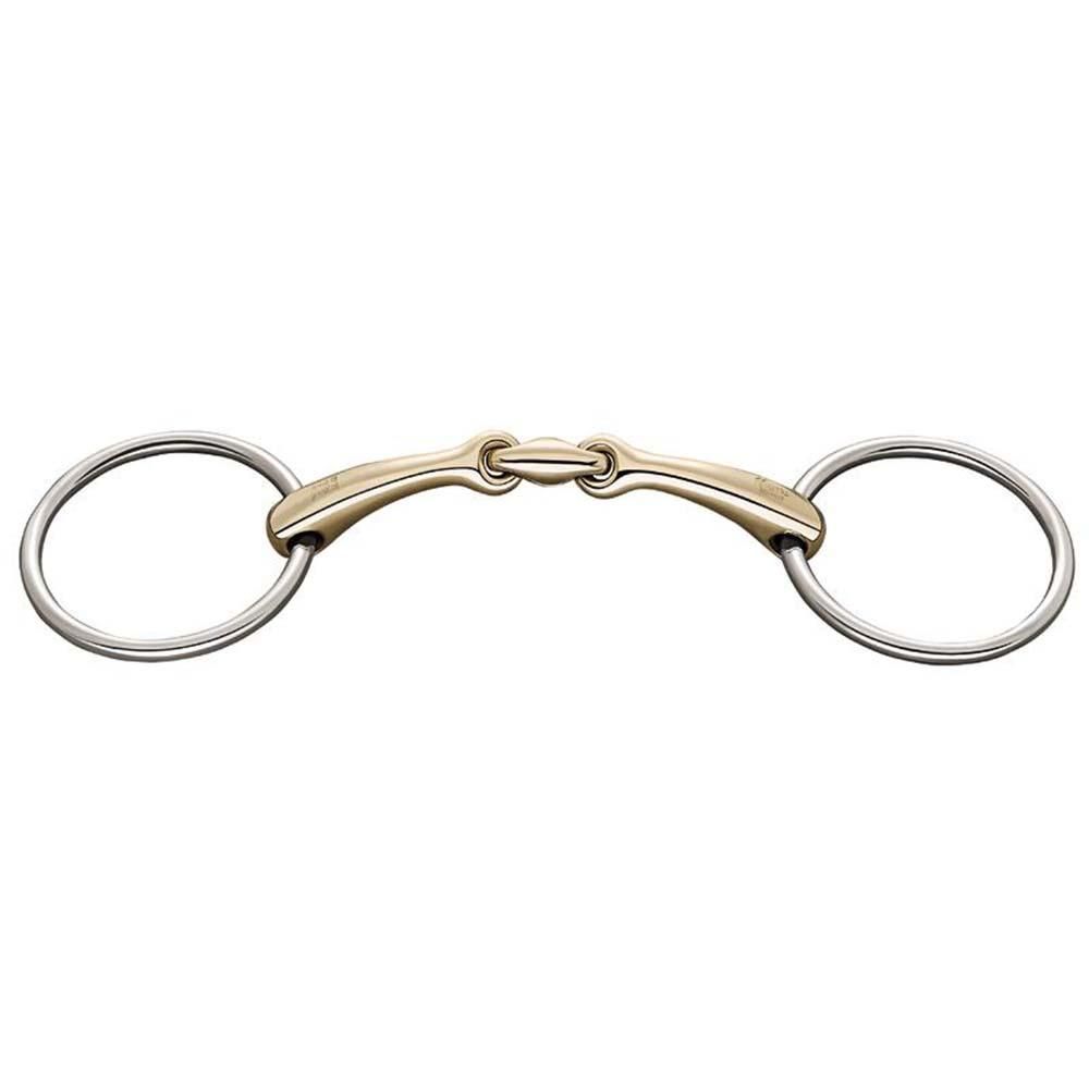 Sprenger Dynamic RS Loose Ring Snaffle 14mm with jointed mouthpiece and round rings.