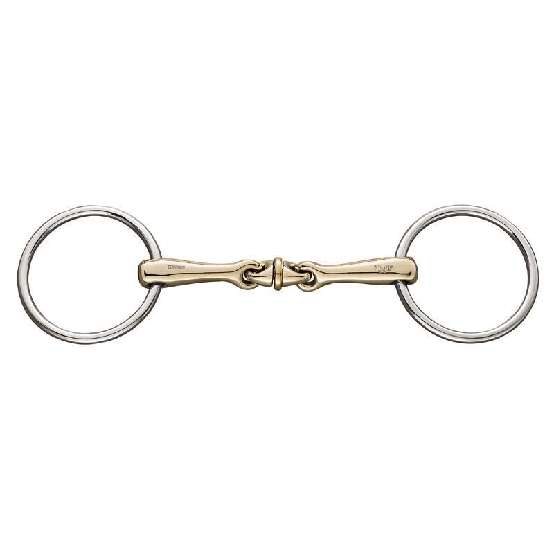 Sprenger Wh Ultra Snaffle 16mm Bit by Sprenger with jointed mouthpiece and round rings.