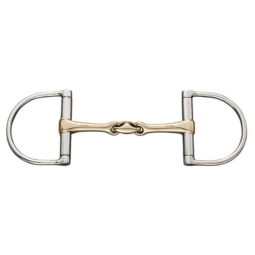 Sprenger KK Ultra D Ring Snaffle 15mm: double-jointed mouthpiece, D-shaped rings.