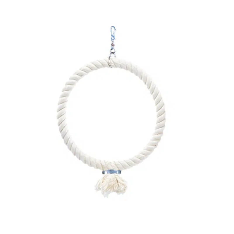 Nobby Climbing Ring Cotton White 29cm—fun accessory for playful parakeets.